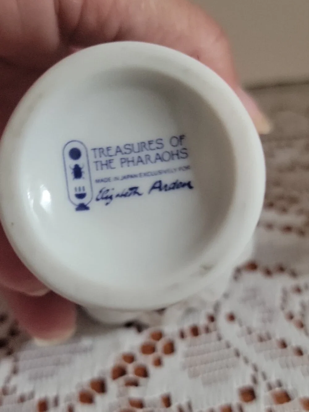 Elizabeth Arden 'Treasures of the Pharaohs' Candle Jar And Trinket/Powder Dish